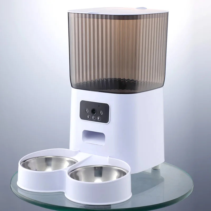 ImportAllied Smart Automatic Cat Feeder – 5L Food Dispenser with WiFi & Camera Options, Programmable Feeding for Cats
