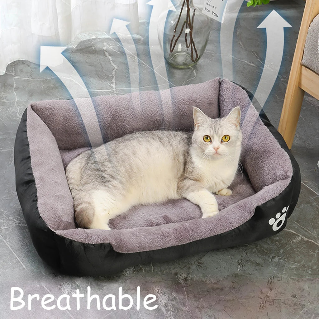 ImportAllied™ Color Square Winter Soft Warm House for Dog Bed for Dog Mat Waterproof Cat Bed Pet Bed for Large Medium Small Dog House