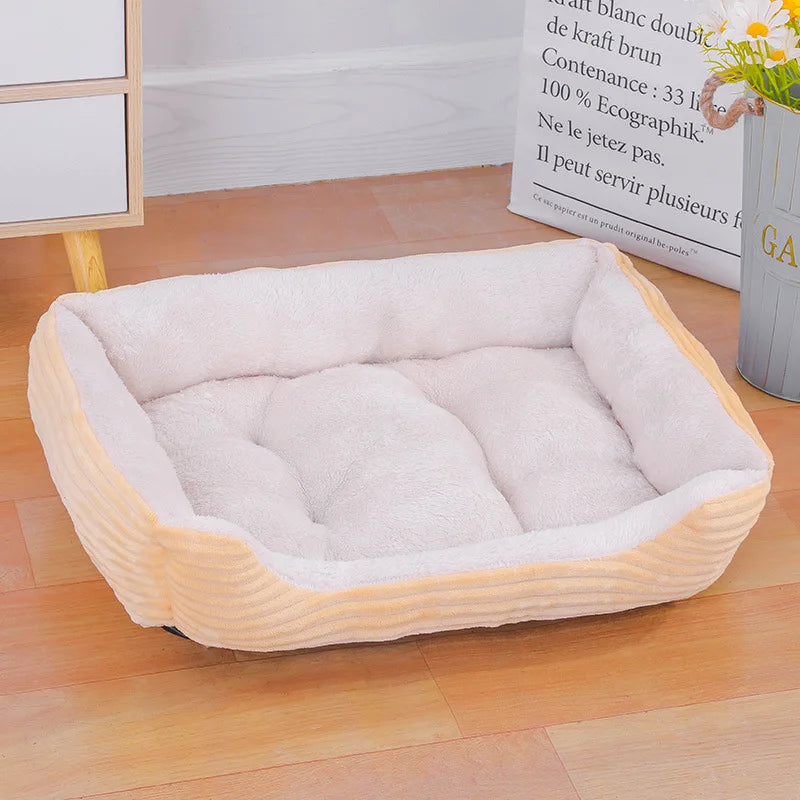 ImportAllied™ Color Square Winter Soft Warm House for Dog Bed for Dog Mat Waterproof Cat Bed Pet Bed for Large Medium Small Dog House