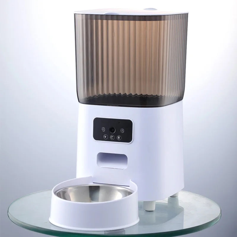 ImportAllied Smart Automatic Cat Feeder – 5L Food Dispenser with WiFi & Camera Options, Programmable Feeding for Cats