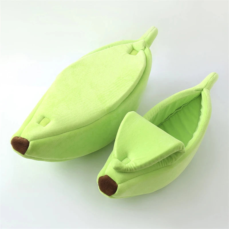 ImportAllied™ Banana Cat Bed House Funny Cute Cozy Cat Mat Beds Warm Durable Portable Pet Basket Kennel Dog Cushion Cat Supplies Multicolor