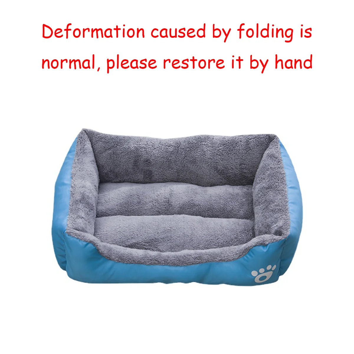 ImportAllied™ Color Square Winter Soft Warm House for Dog Bed for Dog Mat Waterproof Cat Bed Pet Bed for Large Medium Small Dog House